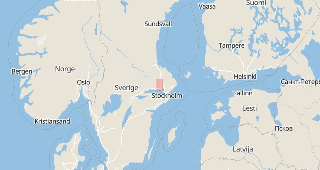 Karta som med röd fyrkant ramar in Ramstalund, Uppsala, Uppsala län