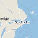 Karta som med röd fyrkant ramar in Trafikplats Draget, Håbo, Uppsala län