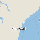 Karta som med röd fyrkant ramar in Mosjön, Kramfors, Västernorrlands län