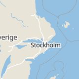 Karta som med röd fyrkant ramar in Bålsta Station, Håbo, Uppsala län