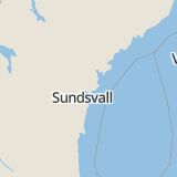 Karta som med röd fyrkant ramar in Timrå Kommun, Västernorrlands län