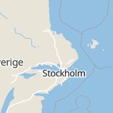 Karta som med röd fyrkant ramar in Eriksberg, Uppsala, Uppsala län