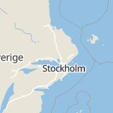 Karta som med röd fyrkant ramar in Skokloster, Håbo, Uppsala län