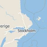 Karta som med röd fyrkant ramar in Luthagen, Uppsala, Uppsala län