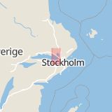 Karta som med röd fyrkant ramar in Klövtorpsvägen, Upplands-bro, Stockholms län