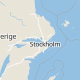 Karta som med röd fyrkant ramar in Bro Kyrka, Upplands-Bro, Stockholms län