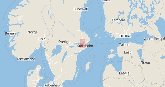 Karta som med röd fyrkant ramar in Upplands-bro, Stockholms län