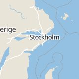 Karta som med röd fyrkant ramar in Stockholmsvägen, Södertälje, Stockholms län