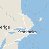 Karta som med röd fyrkant ramar in Bäverns Gränd, Uppsala, Uppsala län