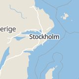 Karta som med röd fyrkant ramar in Grödingevägen, Södertälje, Stockholms län