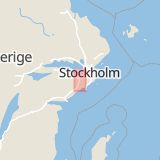 Karta som med röd fyrkant ramar in Pershagen, Södertälje, Stockholms län