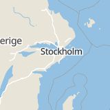 Karta som med röd fyrkant ramar in Trafikplats Moraberg, Södertälje, Stockholms län