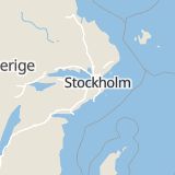 Karta som med röd fyrkant ramar in Bergaholmsvägen, Södertälje, Stockholms län