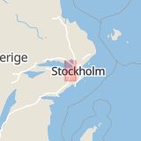 Karta som med röd fyrkant ramar in Stenhamra, Ekerö, Stockholms län