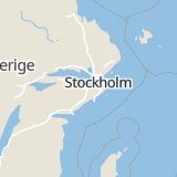 Karta som med röd fyrkant ramar in Glasberga, Södertälje, Stockholms län