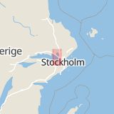 Karta som med röd fyrkant ramar in Enköpingsvägen, Urfjällsvägen, Kungsängen, Upplands-bro, Stockholms län