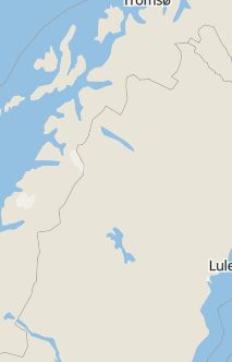 Översiktskarta som visar hela Sverige med en markör som visar ungefär var händelsen inträffat