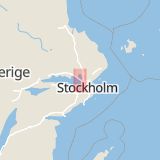 Karta som med röd fyrkant ramar in Tibble, Upplands-bro, Stockholms län
