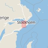 Karta som med röd fyrkant ramar in Rönninge, Tumba, Salem, Stockholms län