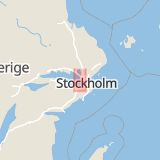 Karta som med röd fyrkant ramar in Kyrkhamn, Stockholm, Stockholms län