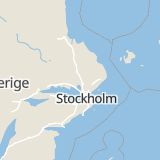 Karta som med röd fyrkant ramar in Gredelbyleden, Knivsta, Uppsala län