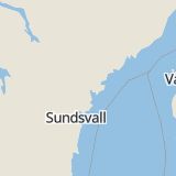 Karta som med röd fyrkant ramar in Kramfors, Västernorrlands län