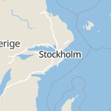 Karta som med röd fyrkant ramar in Ekerö, Stockholms län