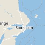 Karta som med röd fyrkant ramar in Staffansvägen, Kolugnsvägen, Häradsvägen, Knivsta, Uppsala län