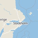 Karta som med röd fyrkant ramar in Forsbyvägen, Knivsta, Uppsala län