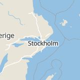 Karta som med röd fyrkant ramar in Åkersberga, Stäket, Sollentuna, Stockholms län