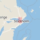 Karta som med röd fyrkant ramar in Mälarvägen, Nyårsvägen, Viksjö, Järfälla, Stockholms län