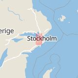 Karta som med röd fyrkant ramar in Tappström, Ekerö, Stockholms län
