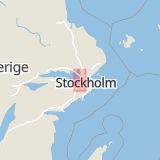 Karta som med röd fyrkant ramar in Riddersviksvägen, Hässelby Villastad, Stockholm, Stockholms län