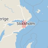 Karta som med röd fyrkant ramar in Slottet, Ekerö, Stockholms län