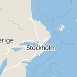 Karta som med röd fyrkant ramar in Brunnby, Knivsta, Uppsala län