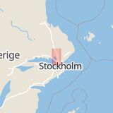 Karta som med röd fyrkant ramar in Baldergatan, Sigtuna, Stockholms län