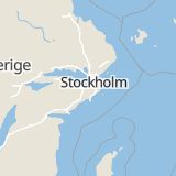 Karta som med röd fyrkant ramar in Tumba Centrum, Botkyrka, Stockholms län