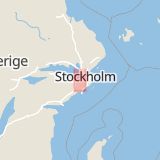 Karta som med röd fyrkant ramar in Fittja, Hallunda, Tumbakopplet, Botkyrka, Stockholms län