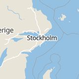 Karta som med röd fyrkant ramar in Postängsvägen, Fittja, Botkyrka, Stockholms län