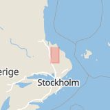 Karta som med röd fyrkant ramar in Dannemora, Gruvhål, Östhammar, Uppsala län