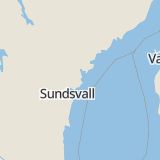 Karta som med röd fyrkant ramar in Saltvik, Härnösand, Västernorrlands län