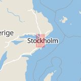 Karta som med röd fyrkant ramar in Drottningholm, Ekerö, Stockholms län