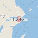 Karta som med röd fyrkant ramar in Ångermannagatan, Vällingby, Stockholm, Stockholms län