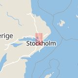 Karta som med röd fyrkant ramar in Runby, Upplands väsby, Stockholms län