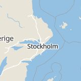 Karta som med röd fyrkant ramar in Rosersberg, Sigtuna, Stockholms län