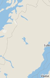 Översiktskarta som visar hela Sverige med en markör som visar ungefär var händelsen inträffat