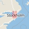 Karta som med röd fyrkant ramar in Spånga, Stockholm, Stockholms län