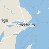 Karta som med röd fyrkant ramar in Spångavägen, Stockholm, Stockholms län