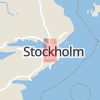 Karta som med röd fyrkant ramar in Bromma Kyrka, Klockarstigen, Stockholm, Stockholms län