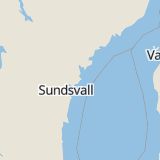 Karta som med röd fyrkant ramar in Ytterfälle, Härnösand, Västernorrlands län